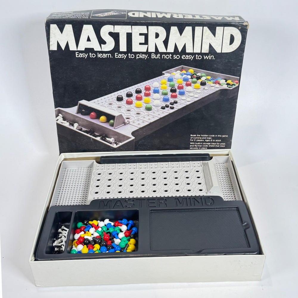 Vintage 1981 Mastermind Board Game Pressman 3016 Classic Code Breaking Strategy